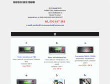 Tablet Screenshot of motoelektron.com